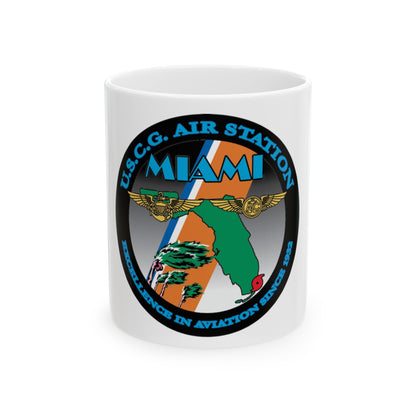 USCG Air Station Miami (U.S. Coast Guard) White Coffee Mug-11oz-The Sticker Space