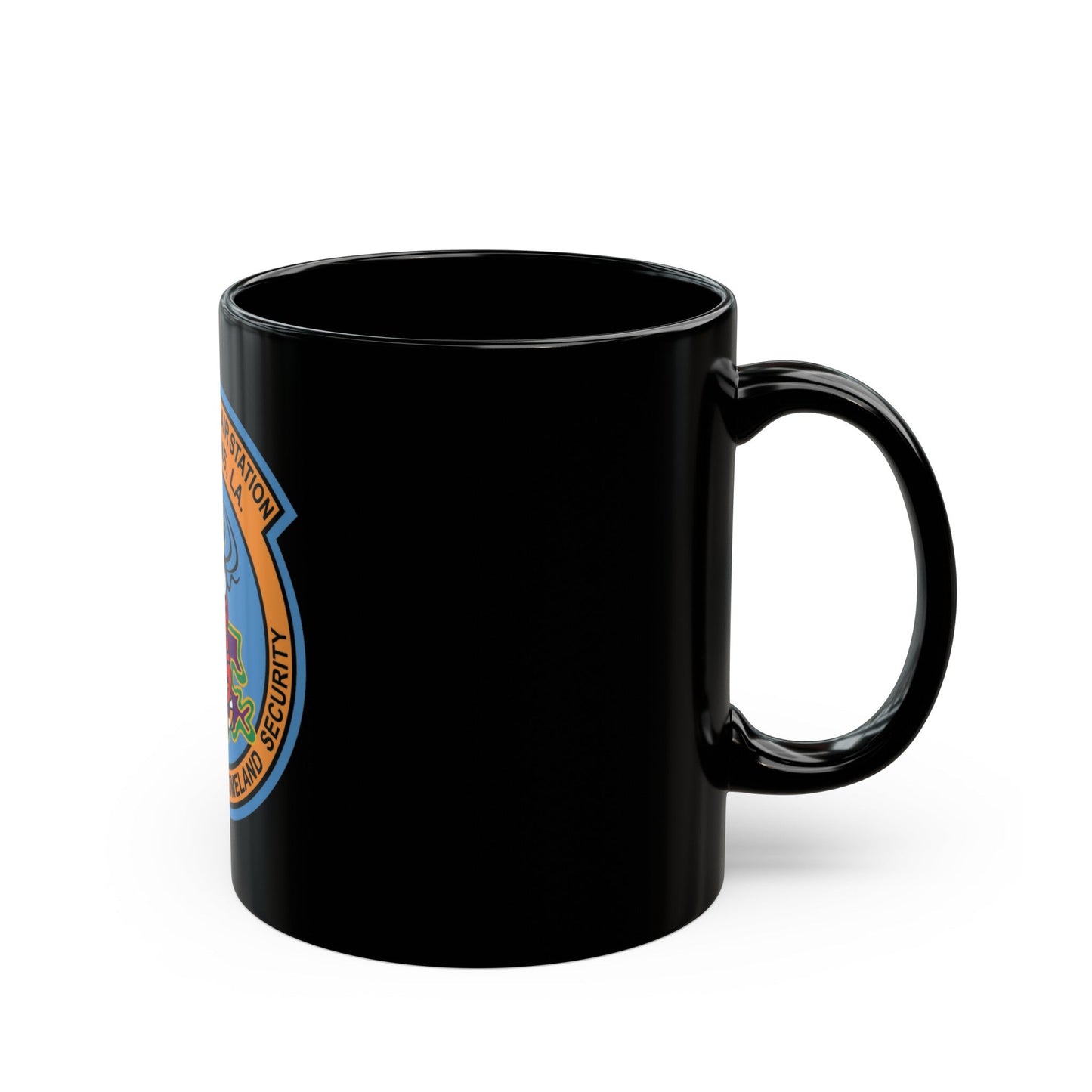 USCG Air Station New Orleans (U.S. Coast Guard) Black Coffee Mug-The Sticker Space