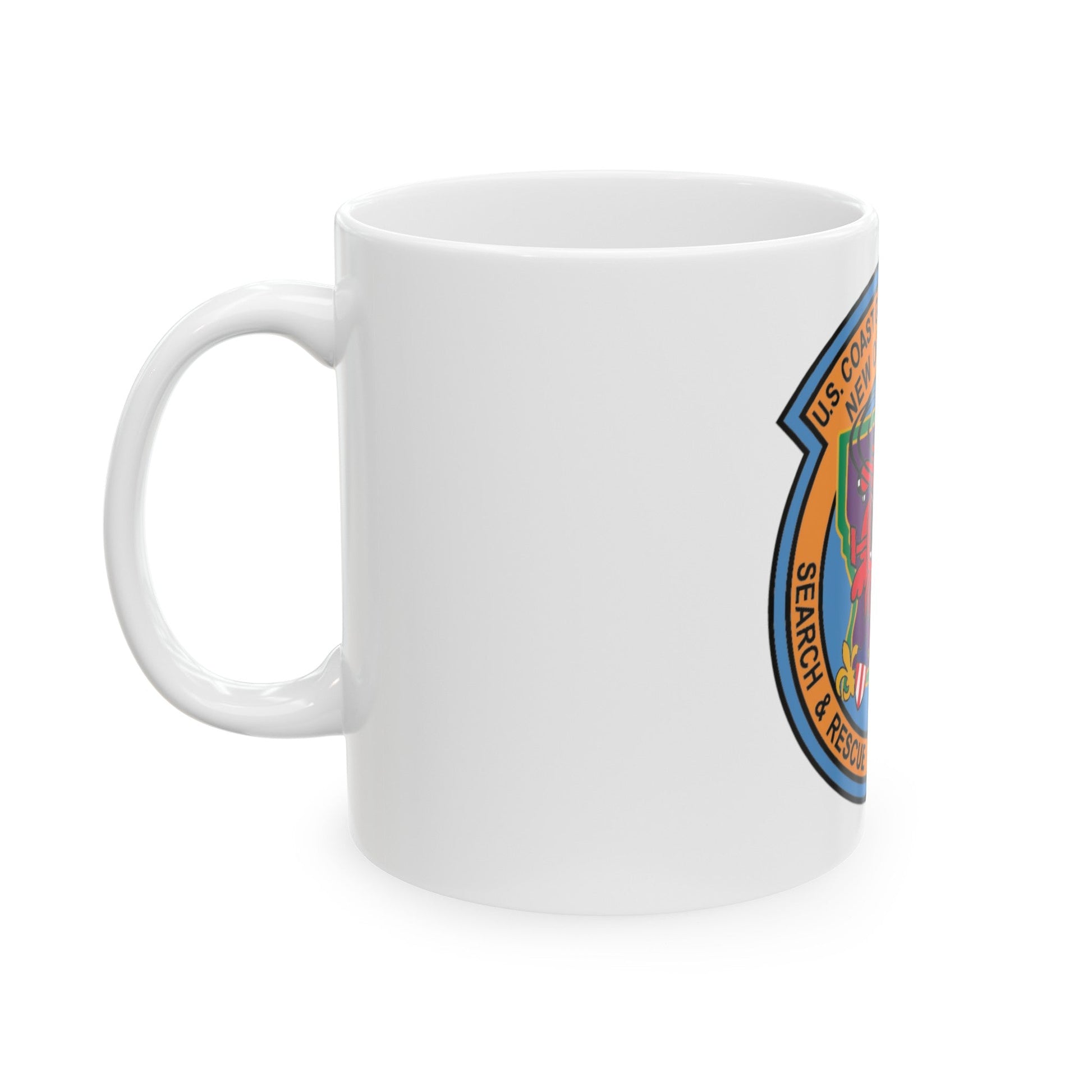 USCG Air Station New Orleans (U.S. Coast Guard) White Coffee Mug-The Sticker Space