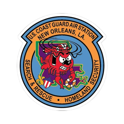 USCG Air Station New Orleans (U.S. Coast Guard) STICKER Vinyl Kiss-Cut Decal 3 Inch White - The Sticker Space