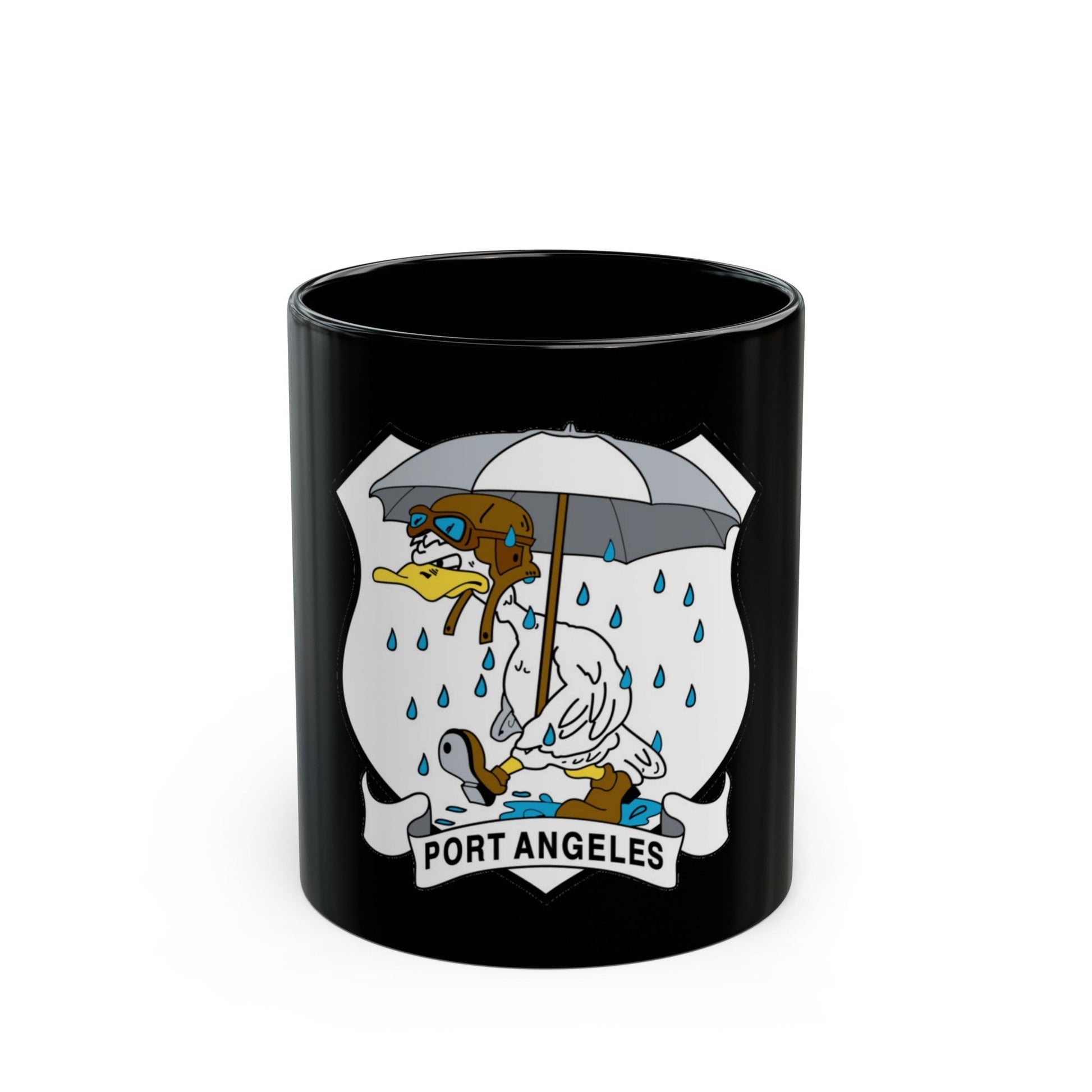 USCG Air Station Port Angeles PAAS (U.S. Coast Guard) Black Coffee Mug-11oz-The Sticker Space