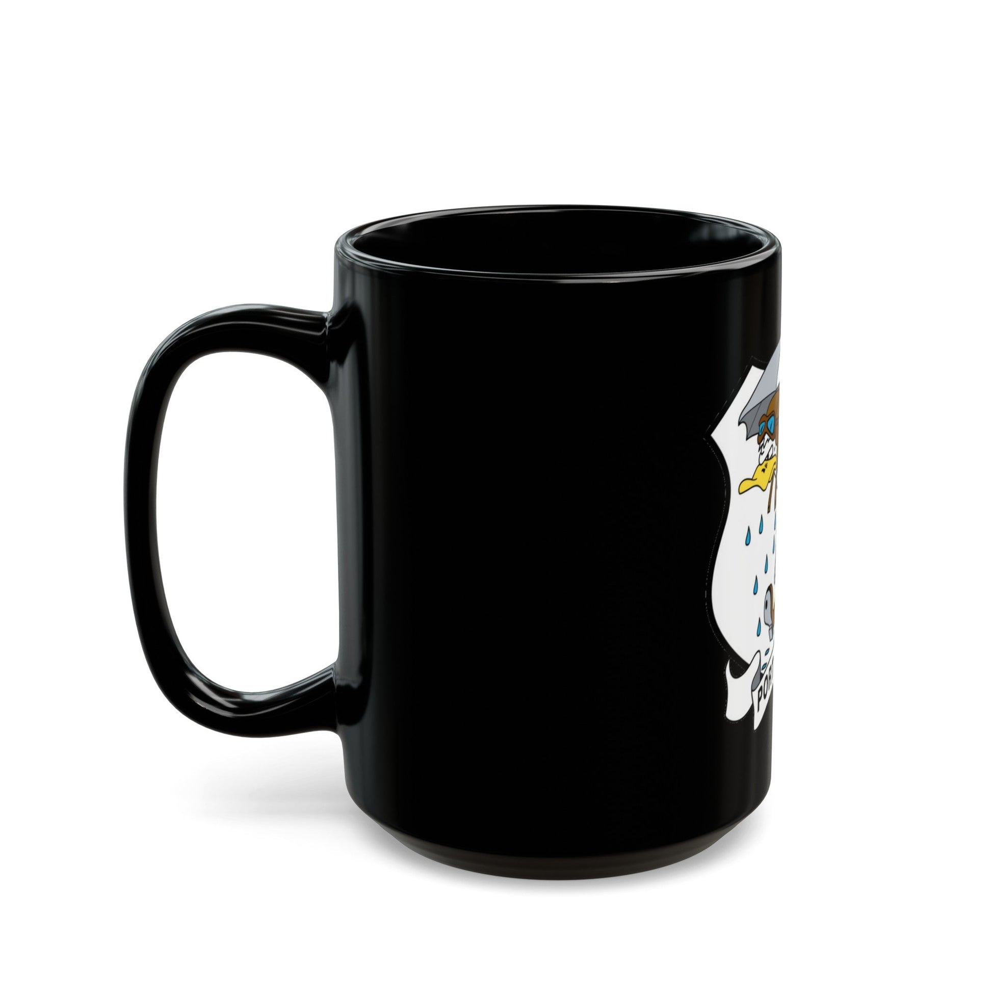 USCG Air Station Port Angeles PAAS (U.S. Coast Guard) Black Coffee Mug-The Sticker Space