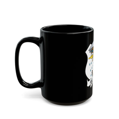 USCG Air Station Port Angeles PAAS (U.S. Coast Guard) Black Coffee Mug-The Sticker Space