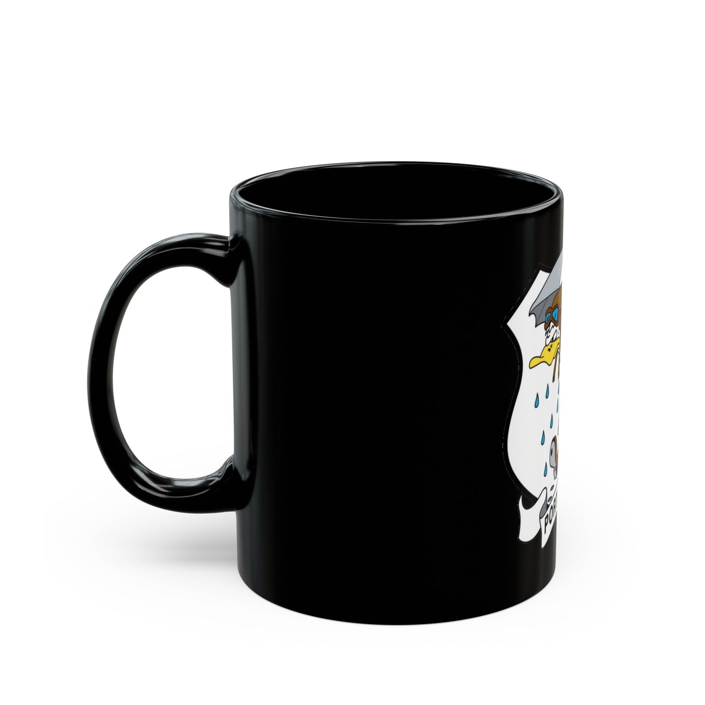 USCG Air Station Port Angeles PAAS (U.S. Coast Guard) Black Coffee Mug-The Sticker Space