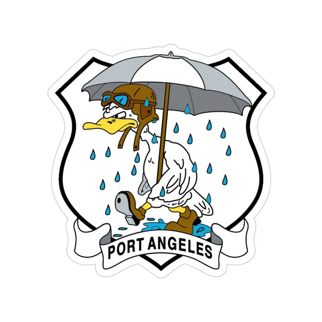 USCG Air Station Port Angeles PAAS (U.S. Coast Guard) Transparent STICKER Die-Cut Vinyl Decal 4 Inch - The Sticker Space