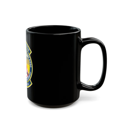 USCG Air Station San Diego Search and Resue (U.S. Coast Guard) Black Coffee Mug-The Sticker Space