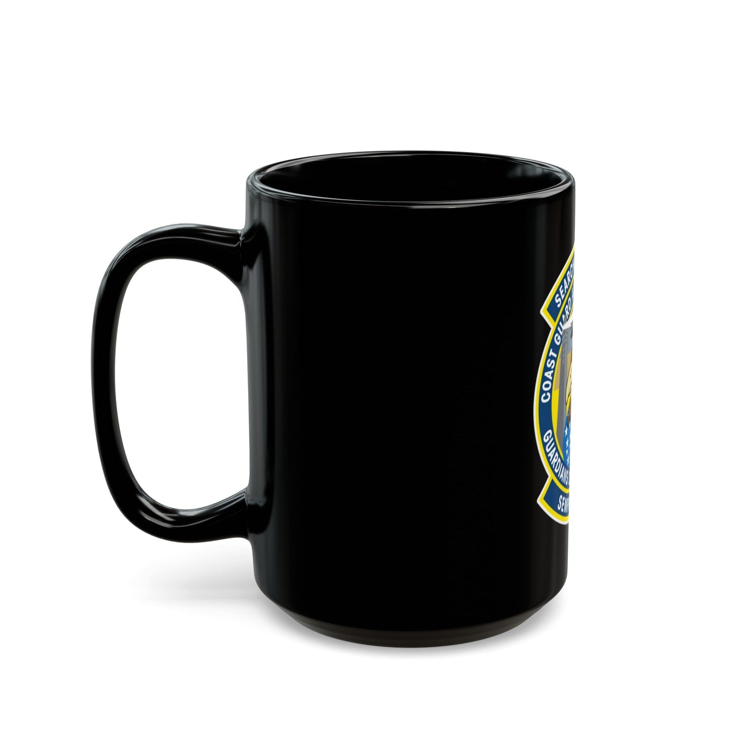 USCG Air Station San Diego Search and Resue (U.S. Coast Guard) Black Coffee Mug-The Sticker Space