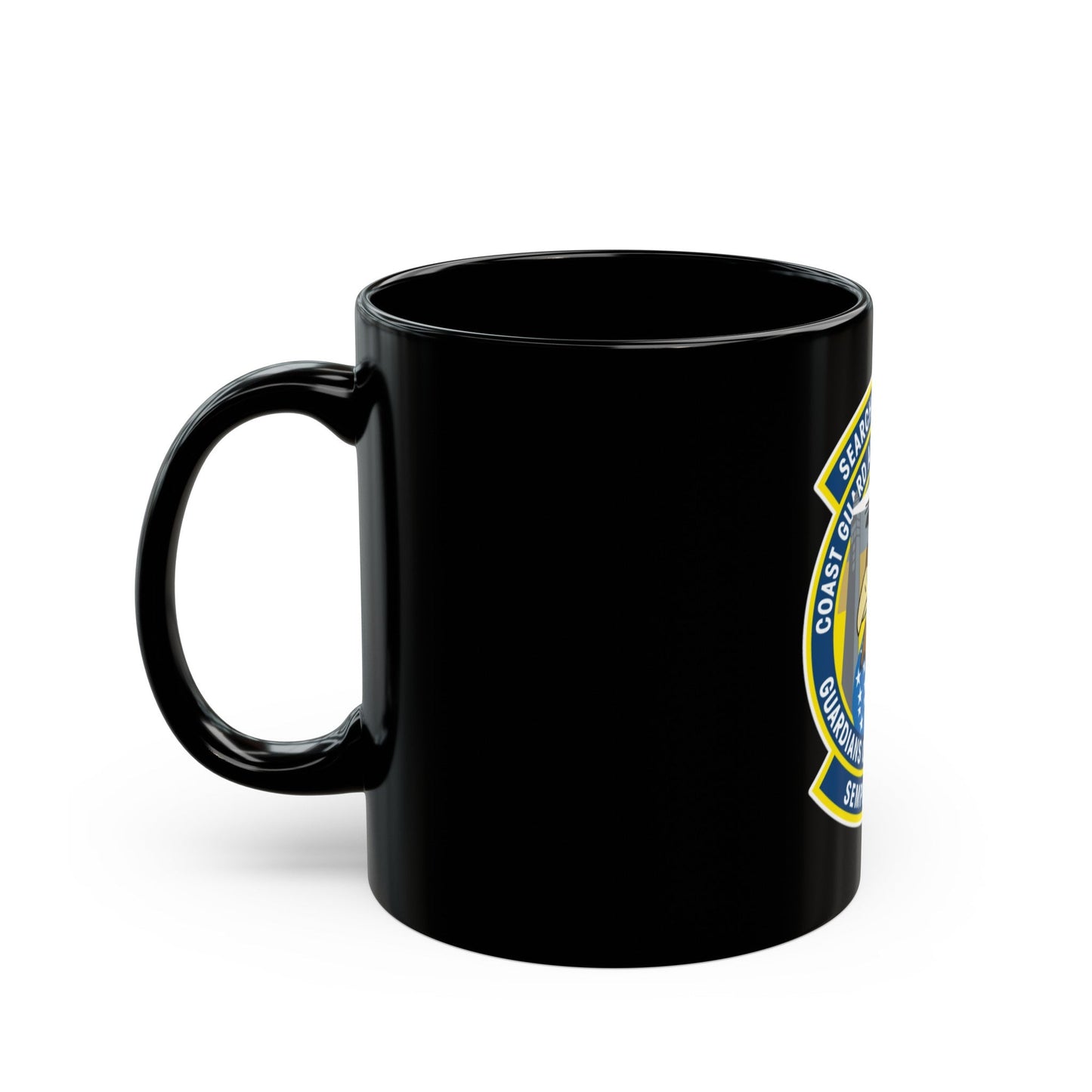 USCG Air Station San Diego Search and Resue (U.S. Coast Guard) Black Coffee Mug-The Sticker Space