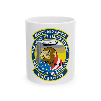 USCG Air Station San Diego Search and Resue (U.S. Coast Guard) White Coffee Mug-11oz-The Sticker Space