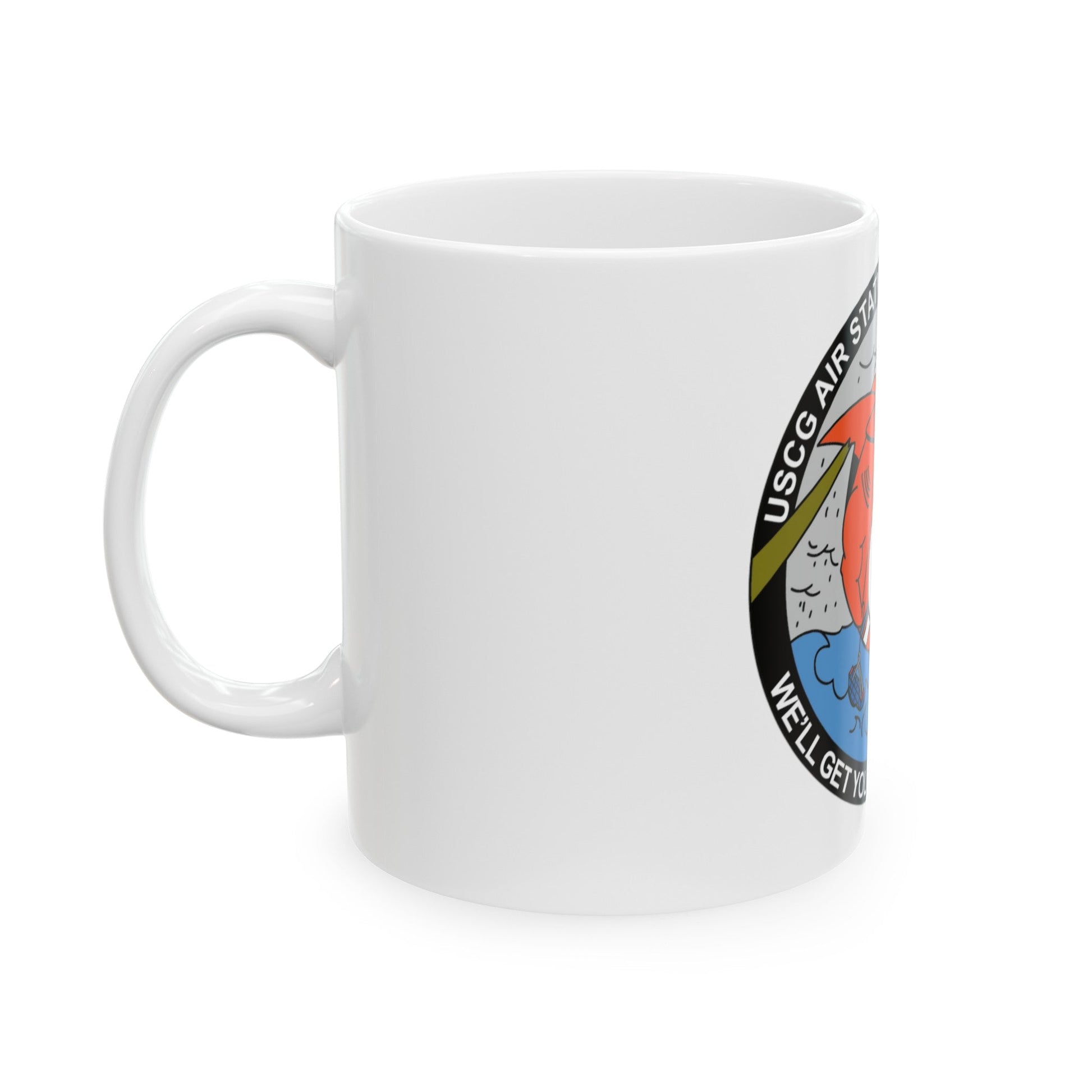 USCG Air Station San Francisco 2 (U.S. Coast Guard) White Coffee Mug-The Sticker Space