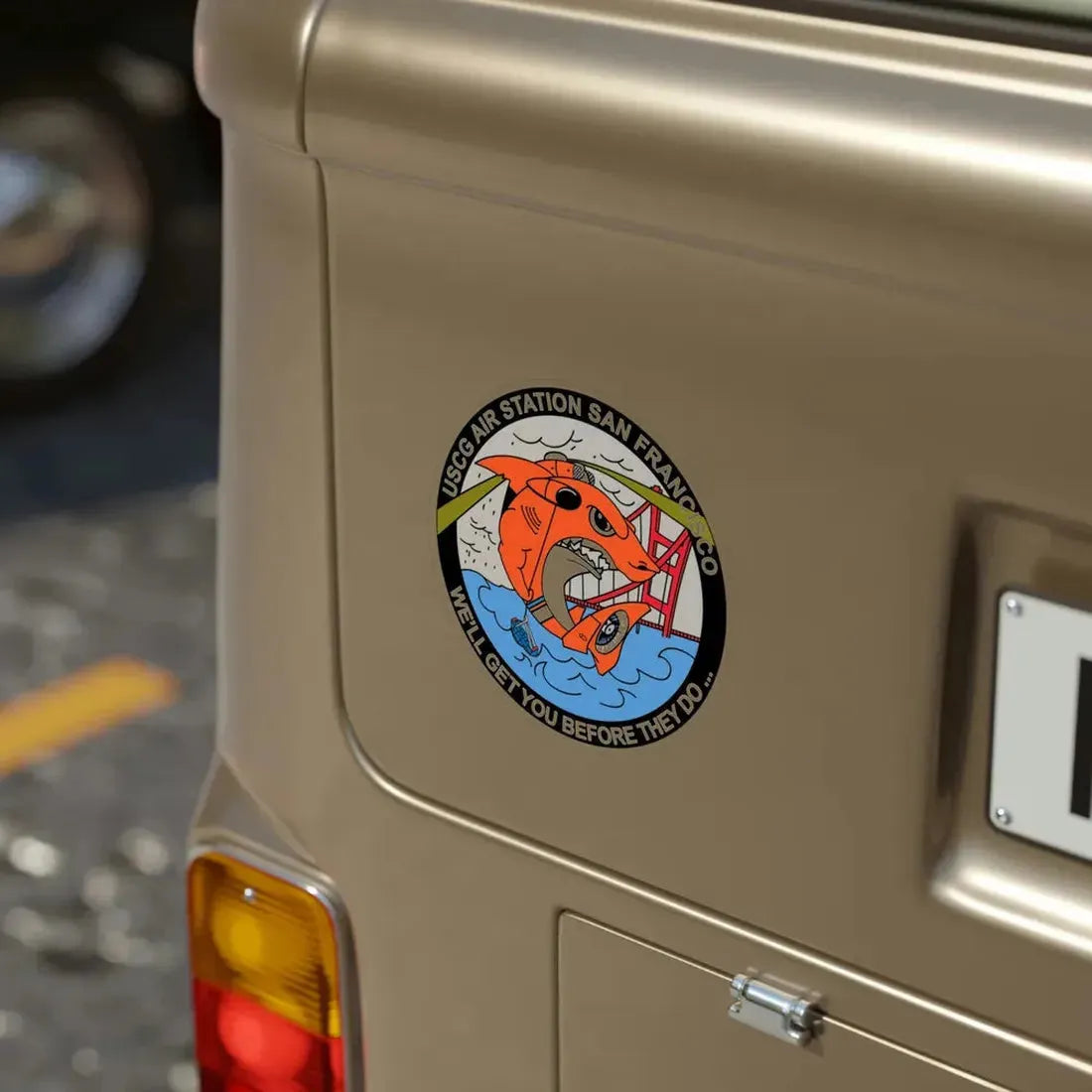 USCG Air Station San Francisco 2 (U.S. Coast Guard) Transparent STICKER Die-Cut Vinyl Decal - The Sticker Space