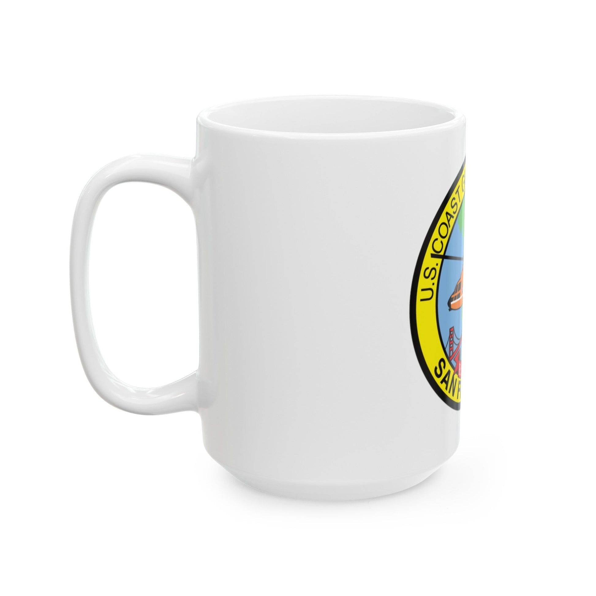 USCG Air Station San Francisco (U.S. Coast Guard) White Coffee Mug-The Sticker Space