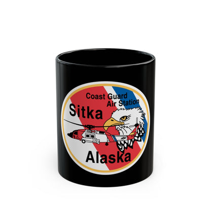 USCG Air Station Sitka (U.S. Coast Guard) Black Coffee Mug-11oz-The Sticker Space