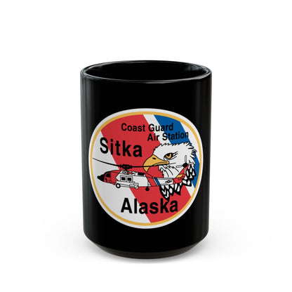 USCG Air Station Sitka (U.S. Coast Guard) Black Coffee Mug-15oz-The Sticker Space