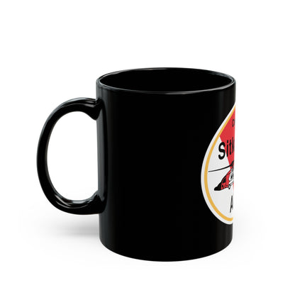 USCG Air Station Sitka (U.S. Coast Guard) Black Coffee Mug-The Sticker Space