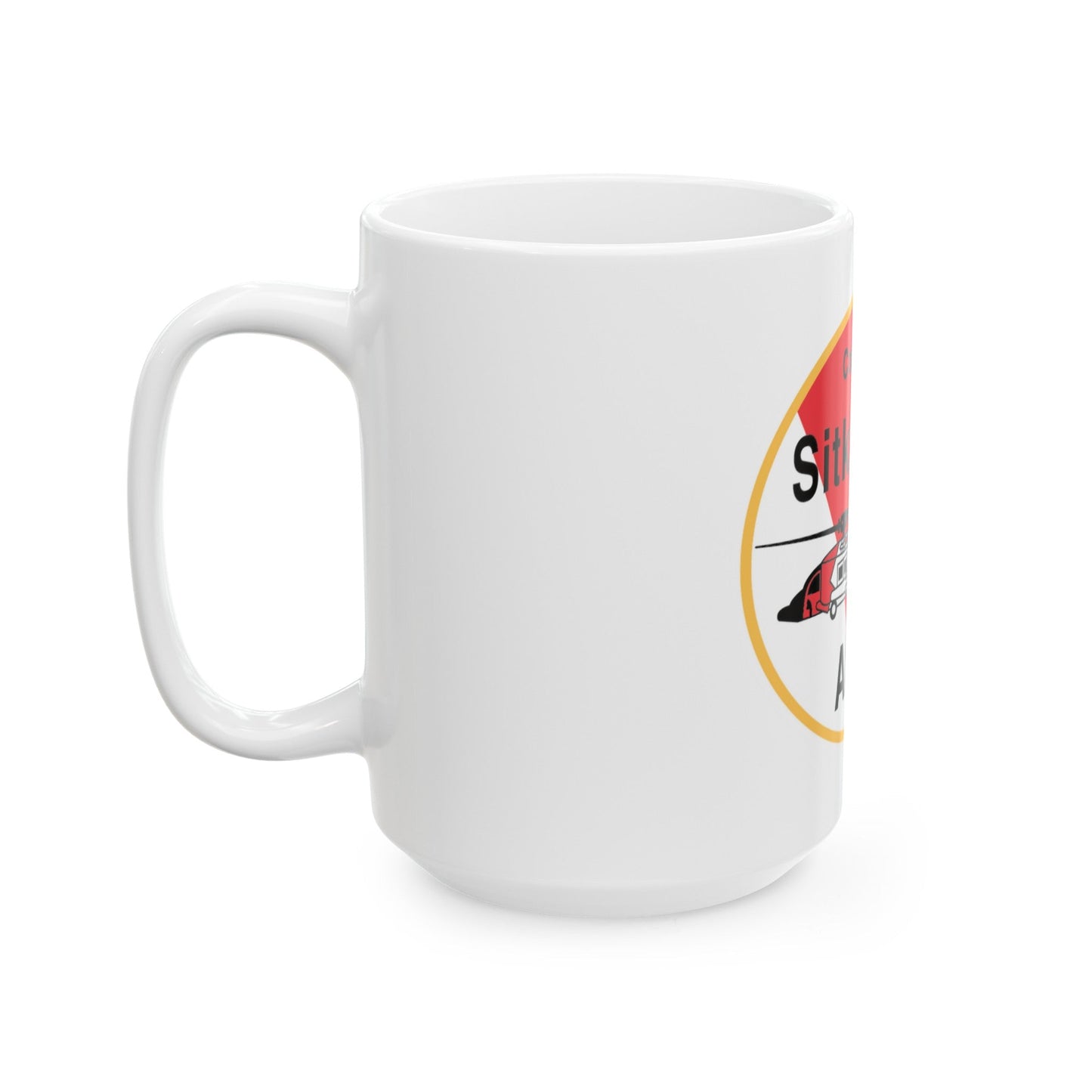 USCG Air Station Sitka (U.S. Coast Guard) White Coffee Mug-The Sticker Space