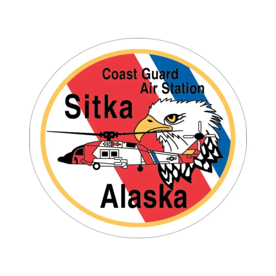 USCG Air Station Sitka (U.S. Coast Guard) STICKER Vinyl Die-Cut Decal 2 Inch - The Sticker Space