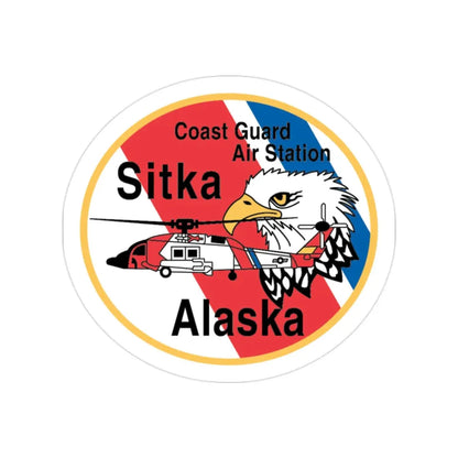USCG Air Station Sitka (U.S. Coast Guard) Transparent STICKER Die-Cut Vinyl Decal 2 Inch - The Sticker Space