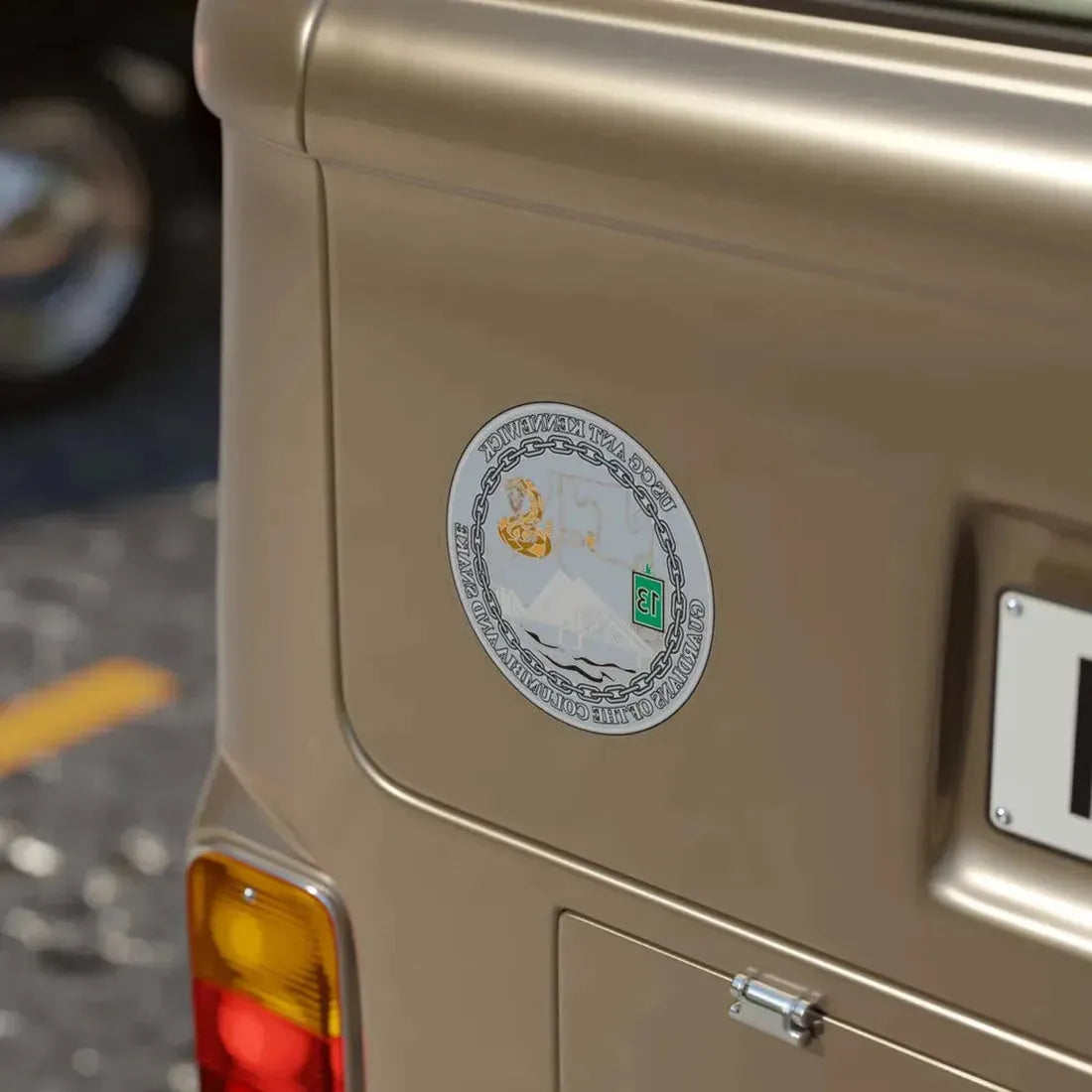 USCG ANT Kennewick (U.S. Coast Guard) REVERSE PRINT Transparent Die-Cut STICKER - The Sticker Space