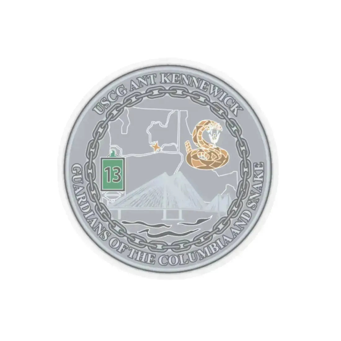 USCG ANT Kennewick (U.S. Coast Guard) STICKER Vinyl Kiss-Cut Decal 2 Inch Transparent - The Sticker Space