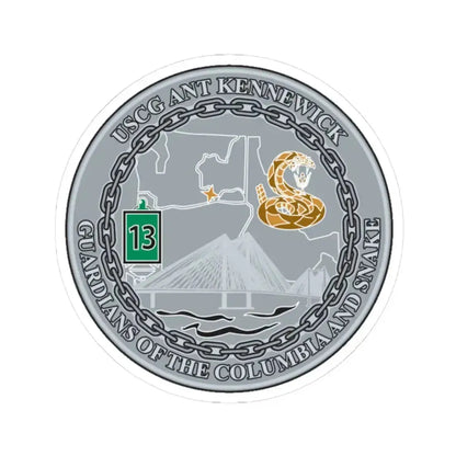 USCG ANT Kennewick (U.S. Coast Guard) STICKER Vinyl Kiss-Cut Decal 3 Inch White - The Sticker Space