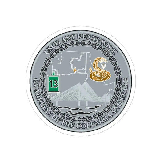 USCG ANT Kennewick (U.S. Coast Guard) Transparent STICKER Die-Cut Vinyl Decal 6 Inch - The Sticker Space