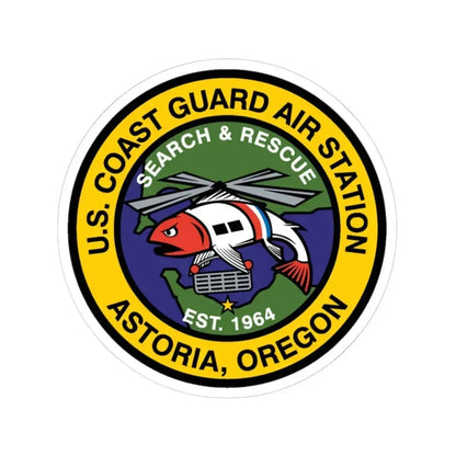 USCG AS Astoria Oregon (U.S. Coast Guard) STICKER Vinyl Kiss-Cut Decal 6 Inch White - The Sticker Space