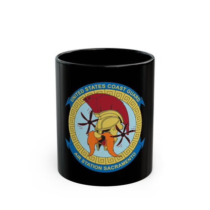 USCG AS Sacramento CA (U.S. Coast Guard) Black Coffee Mug-11oz-The Sticker Space