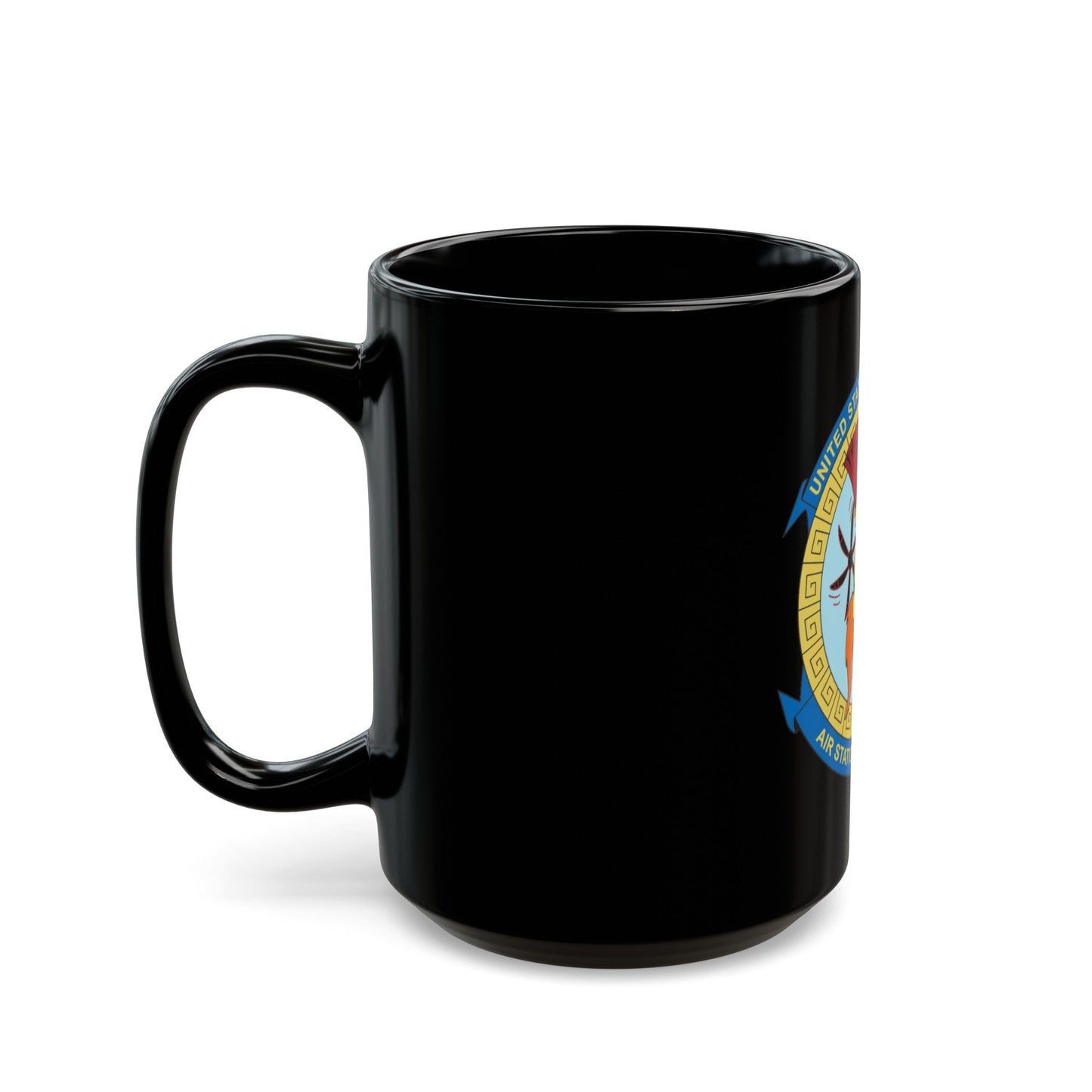 USCG AS Sacramento CA (U.S. Coast Guard) Black Coffee Mug-The Sticker Space