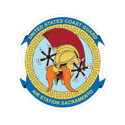 USCG AS Sacramento CA (U.S. Coast Guard) STICKER Vinyl Kiss-Cut Decal 4 Inch White - The Sticker Space