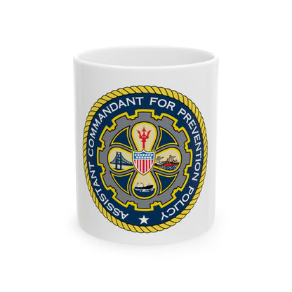 USCG Assistant Commandant for Prevention Policy (U.S. Coast Guard) White Coffee Mug-11oz-The Sticker Space