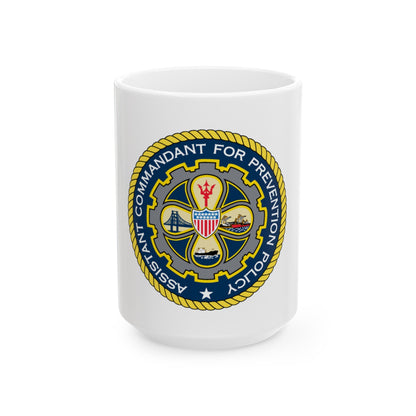 USCG Assistant Commandant for Prevention Policy (U.S. Coast Guard) White Coffee Mug-15oz-The Sticker Space