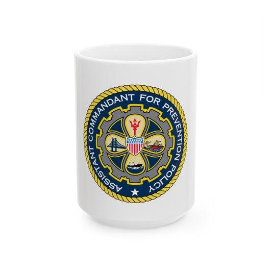 USCG Assistant Commandant for Prevention Policy (U.S. Coast Guard) White Coffee Mug-15oz-The Sticker Space