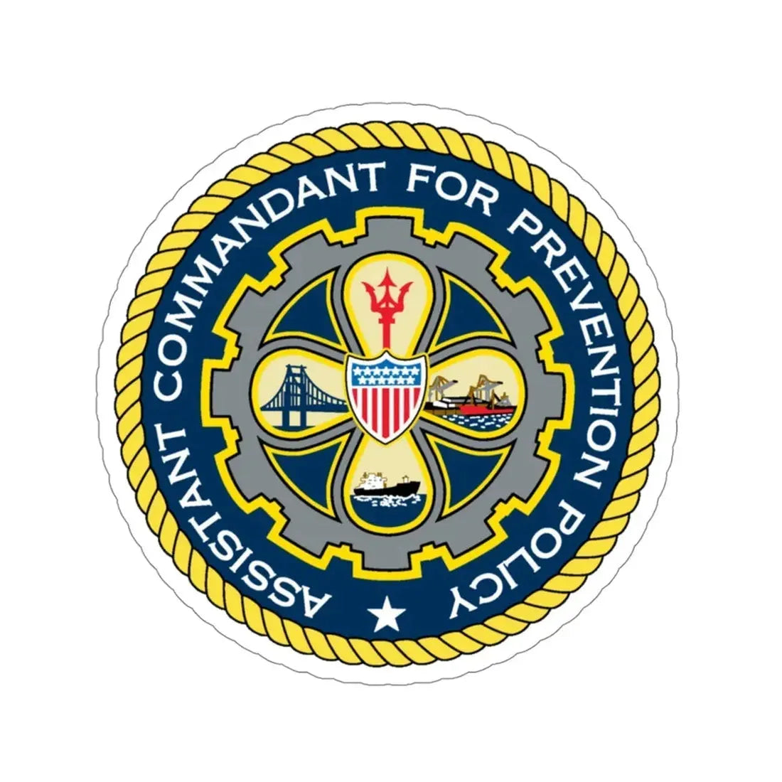 USCG Assistant Commandant for Prevention Policy (U.S. Coast Guard) STICKER Vinyl Die-Cut Decal 4 Inch - The Sticker Space