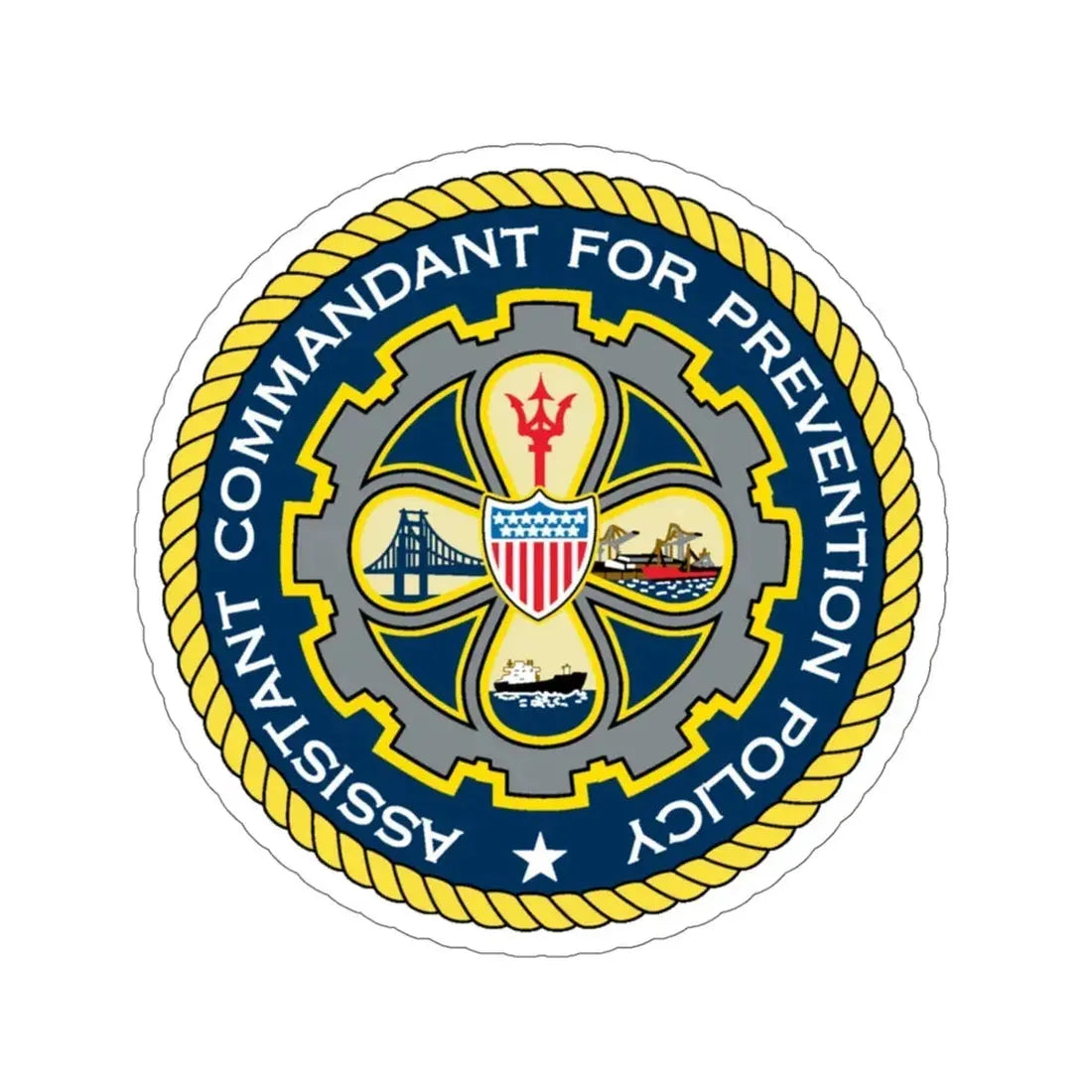 USCG Assistant Commandant for Prevention Policy (U.S. Coast Guard) STICKER Vinyl Die-Cut Decal 5 Inch - The Sticker Space