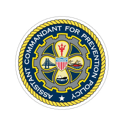 USCG Assistant Commandant for Prevention Policy (U.S. Coast Guard) STICKER Vinyl Die-Cut Decal 5 Inch - The Sticker Space