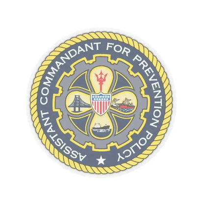 USCG Assistant Commandant for Prevention Policy (U.S. Coast Guard) STICKER Vinyl Kiss-Cut Decal 2 Inch Transparent - The Sticker Space