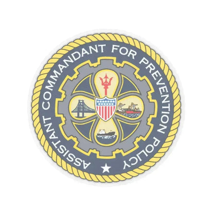 USCG Assistant Commandant for Prevention Policy (U.S. Coast Guard) STICKER Vinyl Kiss-Cut Decal 2 Inch Transparent - The Sticker Space