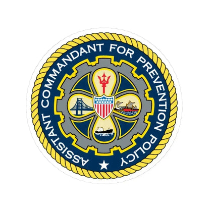 USCG Assistant Commandant for Prevention Policy (U.S. Coast Guard) STICKER Vinyl Kiss-Cut Decal 3 Inch White - The Sticker Space