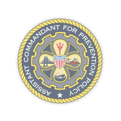 USCG Assistant Commandant for Prevention Policy (U.S. Coast Guard) STICKER Vinyl Kiss-Cut Decal 4 Inch Transparent - The Sticker Space