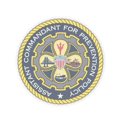 USCG Assistant Commandant for Prevention Policy (U.S. Coast Guard) STICKER Vinyl Kiss-Cut Decal 6 Inch Transparent - The Sticker Space