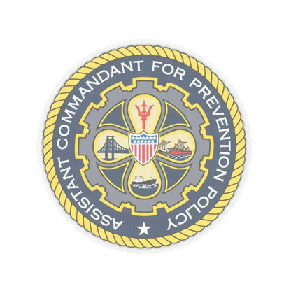USCG Assistant Commandant for Prevention Policy (U.S. Coast Guard) STICKER Vinyl Kiss-Cut Decal 6 Inch Transparent - The Sticker Space