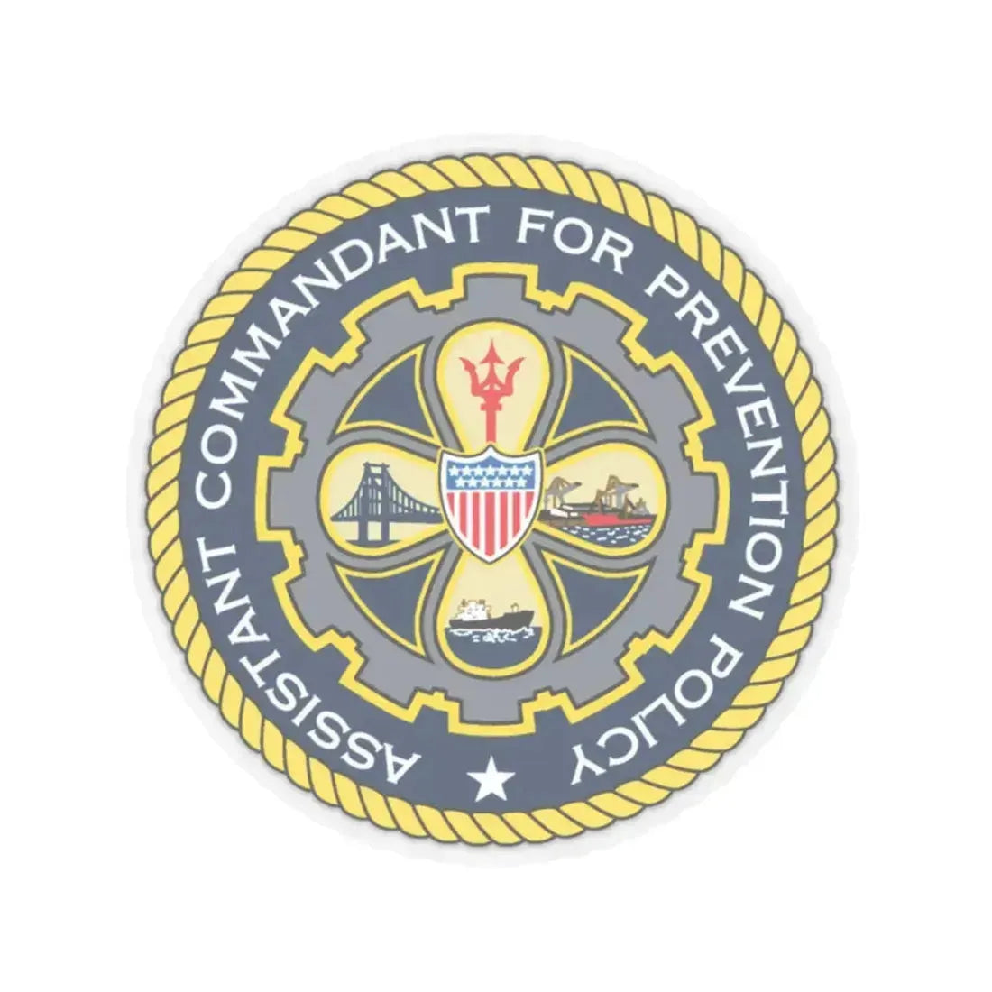 USCG Assistant Commandant for Prevention Policy (U.S. Coast Guard) STICKER Vinyl Kiss-Cut Decal - The Sticker Space