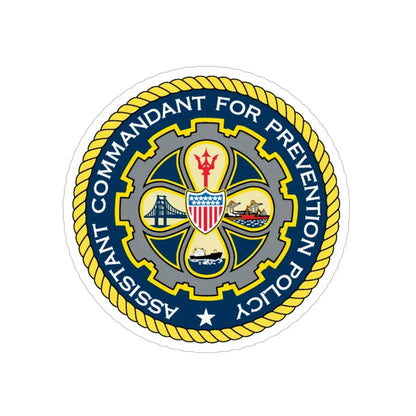 USCG Assistant Commandant for Prevention Policy (U.S. Coast Guard) Transparent STICKER Die-Cut Vinyl Decal 4 Inch - The Sticker Space