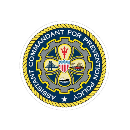 USCG Assistant Commandant for Prevention Policy (U.S. Coast Guard) Transparent STICKER Die-Cut Vinyl Decal 6 Inch - The Sticker Space