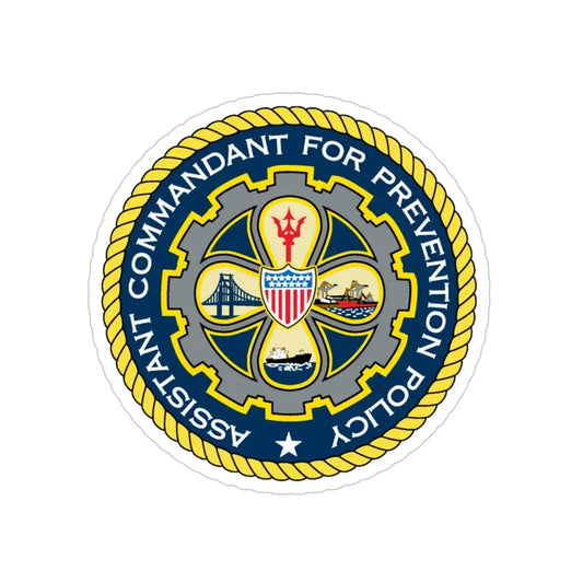 USCG Assistant Commandant for Prevention Policy (U.S. Coast Guard) Transparent STICKER Die-Cut Vinyl Decal 6 Inch - The Sticker Space