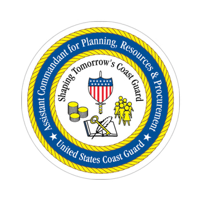 USCG Ast Comdt Plan Res & Proc (U.S. Coast Guard) STICKER Vinyl Die-Cut Decal-2 Inch-The Sticker Space