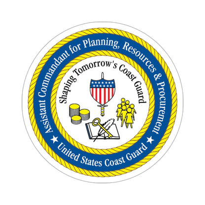 USCG Ast Comdt Plan Res & Proc (U.S. Coast Guard) STICKER Vinyl Die-Cut Decal-4 Inch-The Sticker Space