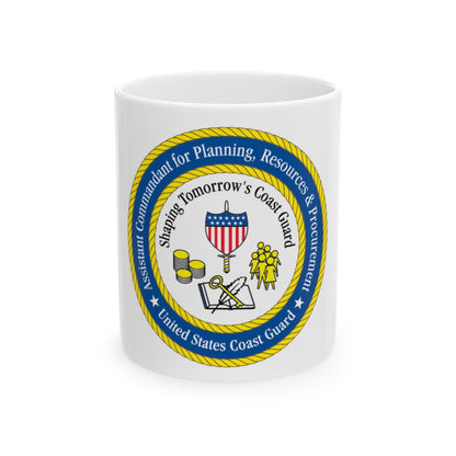 USCG Ast Comdt Plan Res & Proc (U.S. Coast Guard) White Coffee Mug-11oz-The Sticker Space