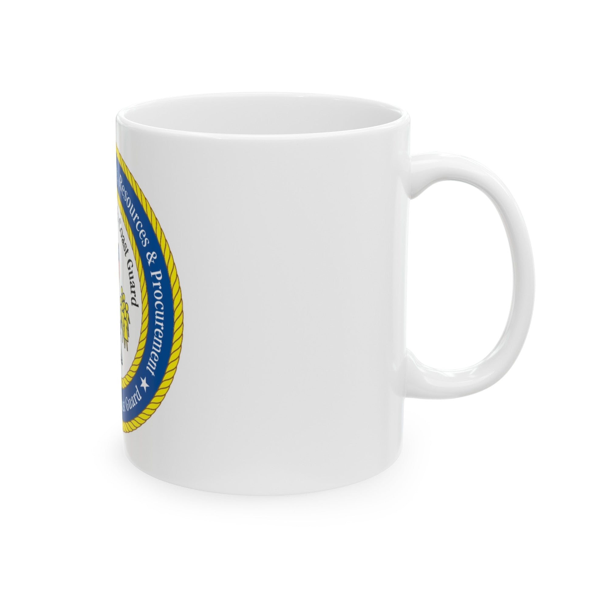 USCG Ast Comdt Plan Res & Proc (U.S. Coast Guard) White Coffee Mug-The Sticker Space